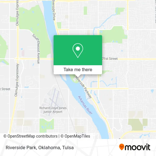 Riverside Park, Oklahoma map