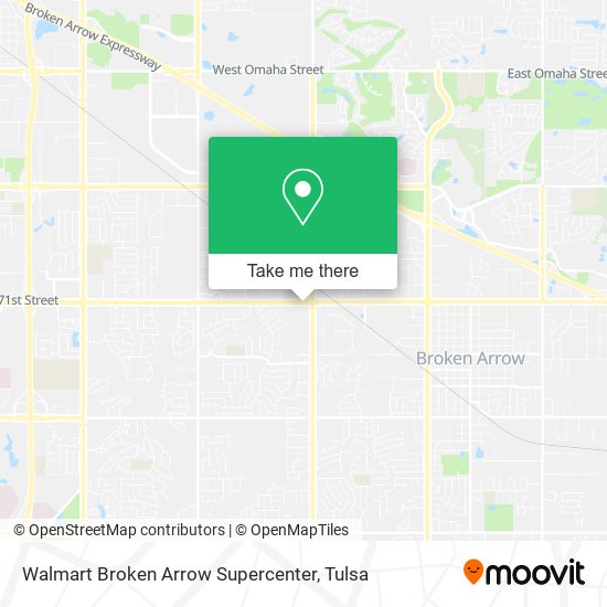 Walmart Broken Arrow Supercenter map
