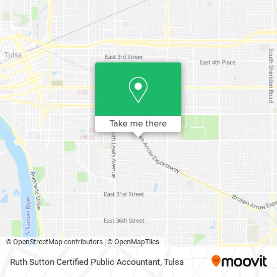 Mapa de Ruth Sutton Certified Public Accountant