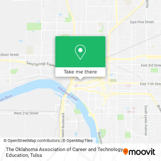 Mapa de The Oklahoma Association of Career and Technology Education