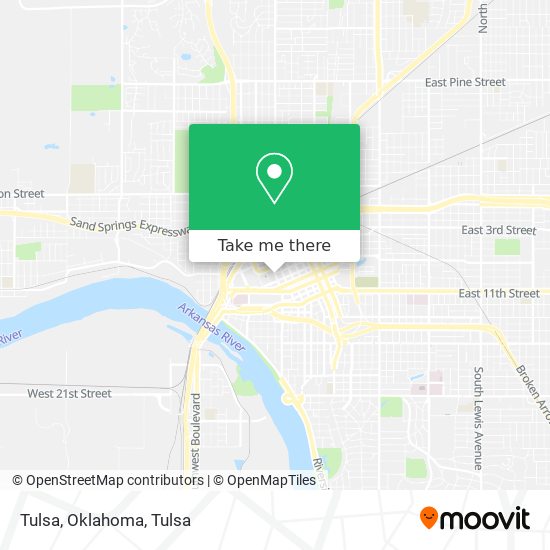 Mapa de Tulsa, Oklahoma