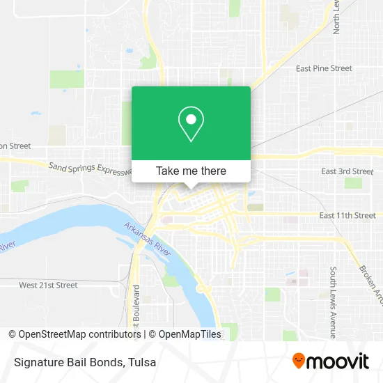 Signature Bail Bonds map