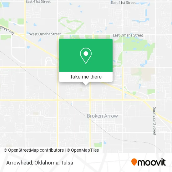 Arrowhead, Oklahoma map