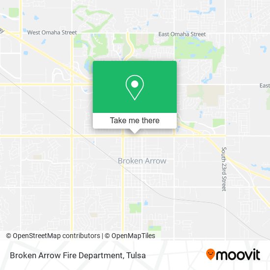 Broken Arrow Fire Department map