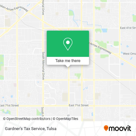 Gardner's Tax Service map