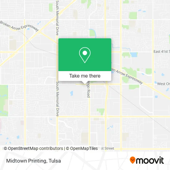 Midtown Printing map