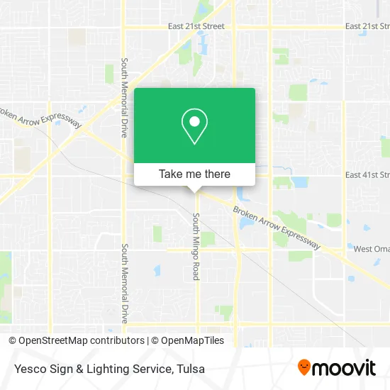 Yesco Sign & Lighting Service map