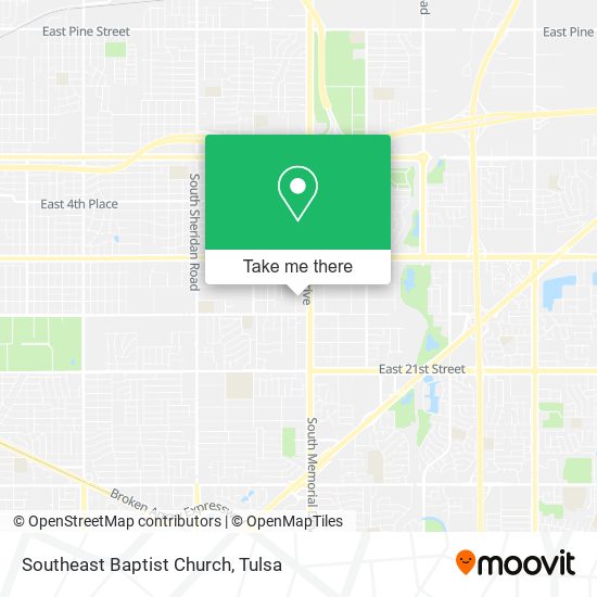 Southeast Baptist Church map