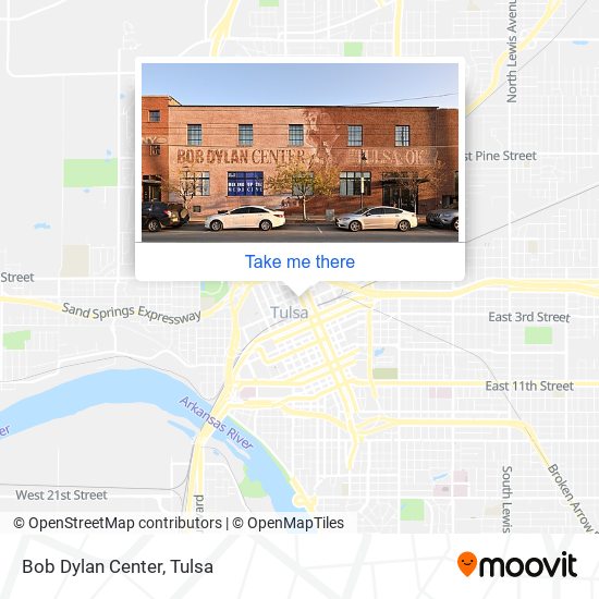 Mapa de Bob Dylan Center