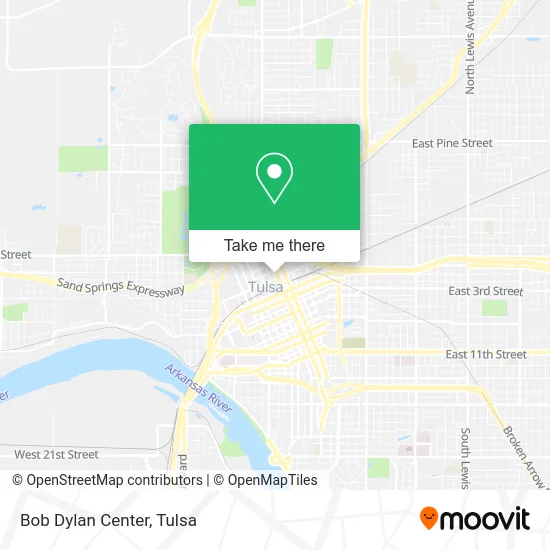 Bob Dylan Center map