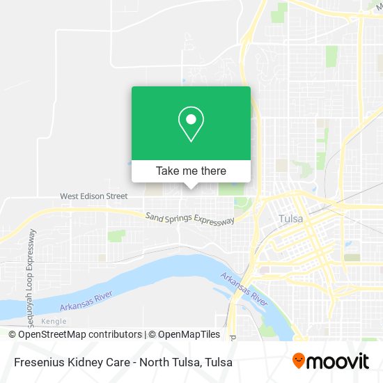 Fresenius Kidney Care - North Tulsa map