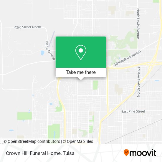 Crown Hill Funeral Home map