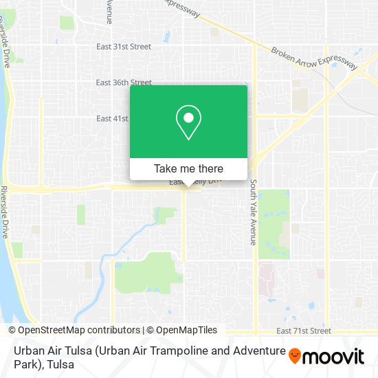 Mapa de Urban Air Tulsa (Urban Air Trampoline and Adventure Park)