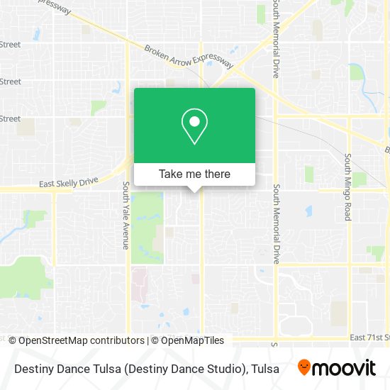 Mapa de Destiny Dance Tulsa (Destiny Dance Studio)