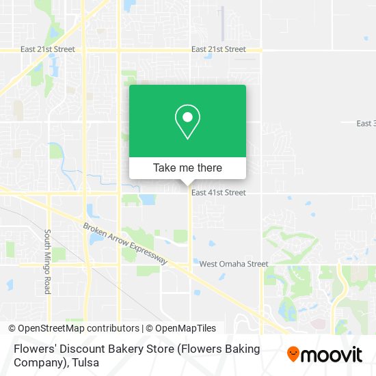 Mapa de Flowers' Discount Bakery Store (Flowers Baking Company)