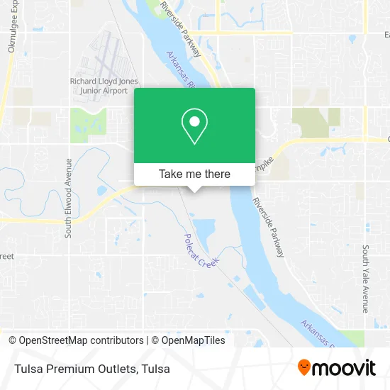 Tulsa Premium Outlets map