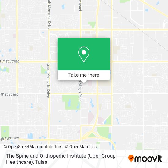 The Spine and Orthopedic Institute (Uber Group Healthcare) map