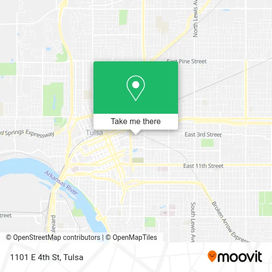 1101 E 4th St map