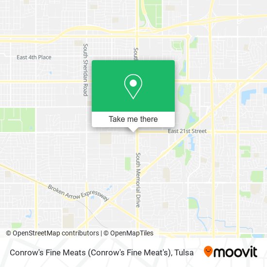 Conrow's Fine Meats map