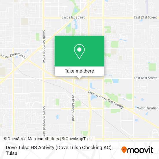 Dove Tulsa HS Activity (Dove Tulsa Checking AC) map