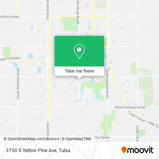 3750 S Yellow Pine Ave map