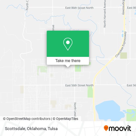 Scottsdale, Oklahoma map