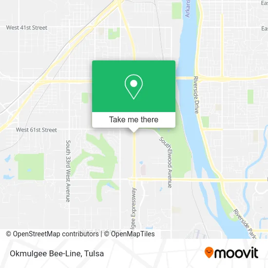 Okmulgee Bee-Line map