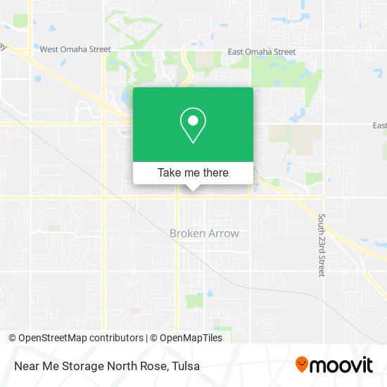 Near Me Storage North Rose map