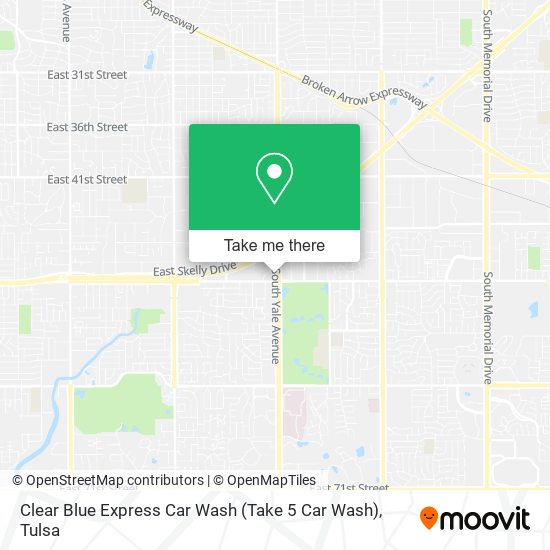 Mapa de Clear Blue Express Car Wash (Take 5 Car Wash)