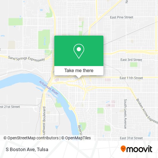 Mapa de S Boston Ave