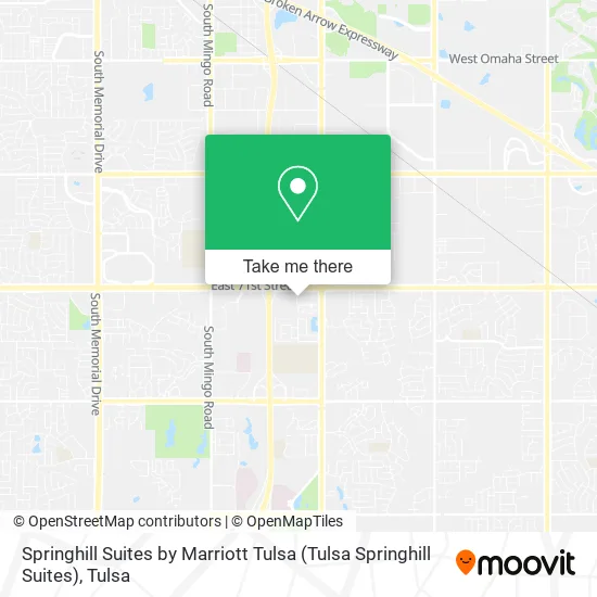 Springhill Suites by Marriott Tulsa (Tulsa Springhill Suites) map