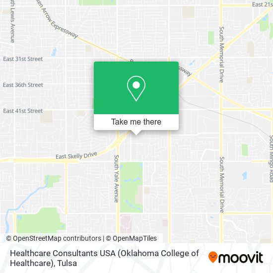 Mapa de Healthcare Consultants USA (Oklahoma College of Healthcare)