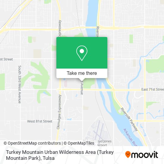 Turkey Mountain Urban Wilderness Area (Turkey Mountain Park) map