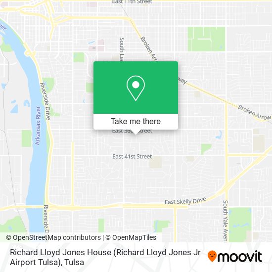 Richard Lloyd Jones House (Richard Lloyd Jones Jr Airport Tulsa) map