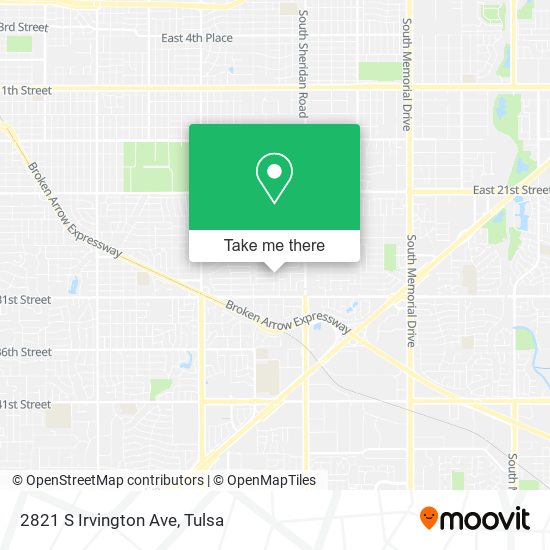 Mapa de 2821 S Irvington Ave