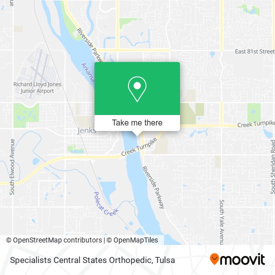 Specialists Central States Orthopedic map