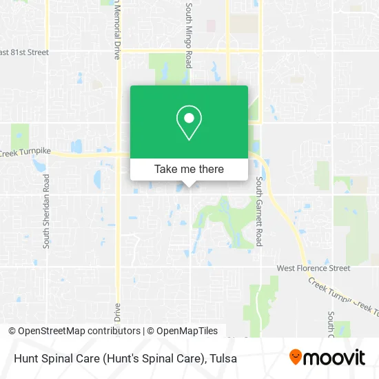 Hunt Spinal Care map