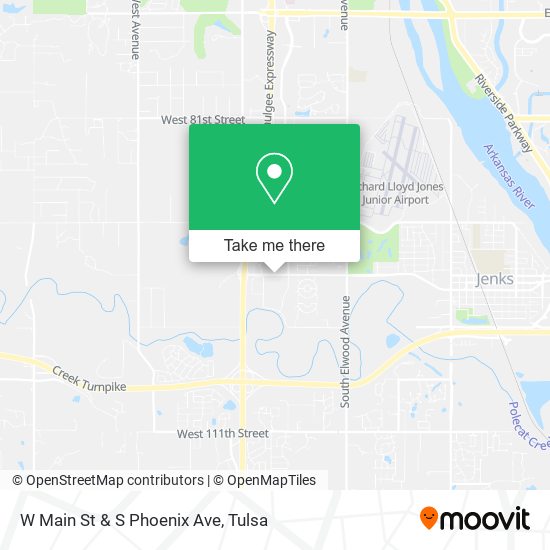 W Main St & S Phoenix Ave map