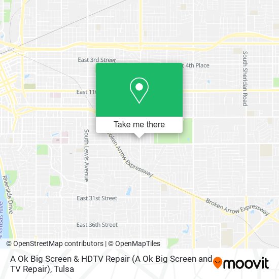 Mapa de A Ok Big Screen & HDTV Repair (A Ok Big Screen and TV Repair)