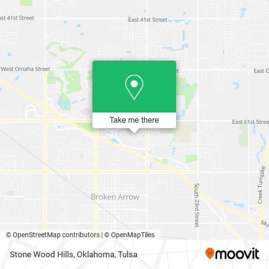 Stone Wood Hills, Oklahoma map