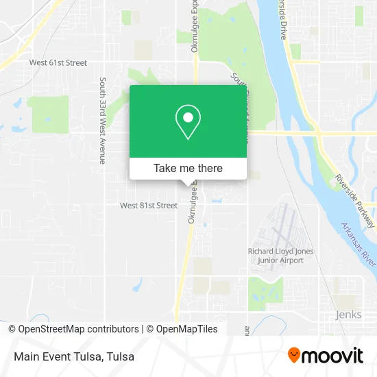 Main Event Tulsa map