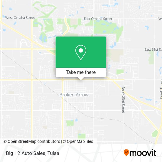 Big 12 Auto Sales map