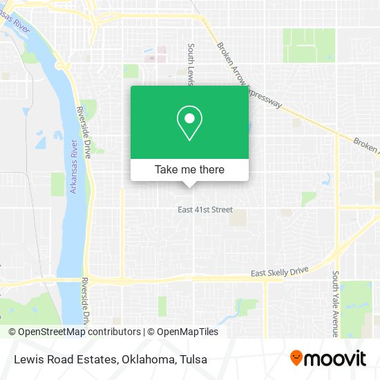 Lewis Road Estates, Oklahoma map