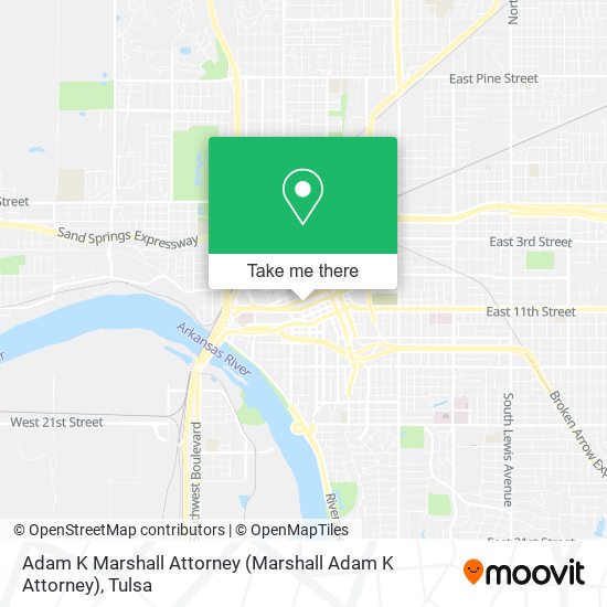 Adam K Marshall Attorney map