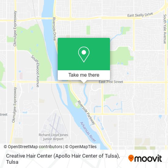 Mapa de Creative Hair Center (Apollo Hair Center of Tulsa)