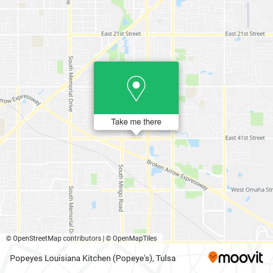 Mapa de Popeyes Louisiana Kitchen (Popeye's)