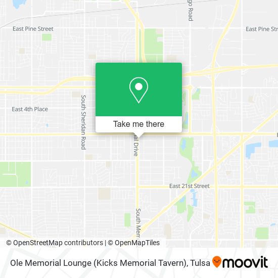 Ole Memorial Lounge (Kicks Memorial Tavern) map