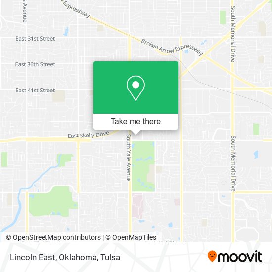 Lincoln East, Oklahoma map