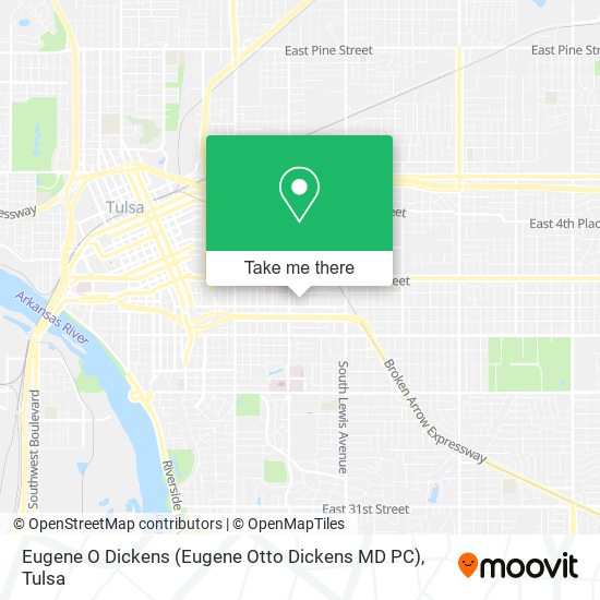 Eugene O Dickens (Eugene Otto Dickens MD PC) map