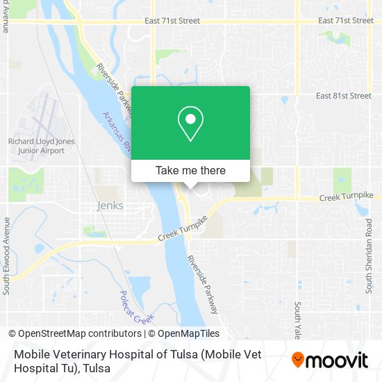 Mobile Veterinary Hospital of Tulsa (Mobile Vet Hospital Tu) map